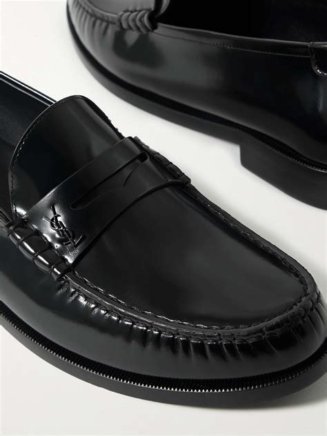 ysl black loafers|saint laurent loafer.